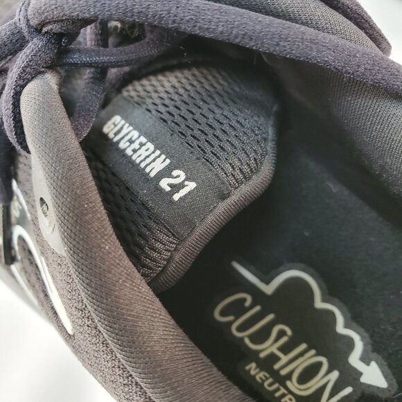 Brooks Glycerin 21 womans Running Shoes 11.5 B Cushion Neutral Black & White - Picture 10 of 11